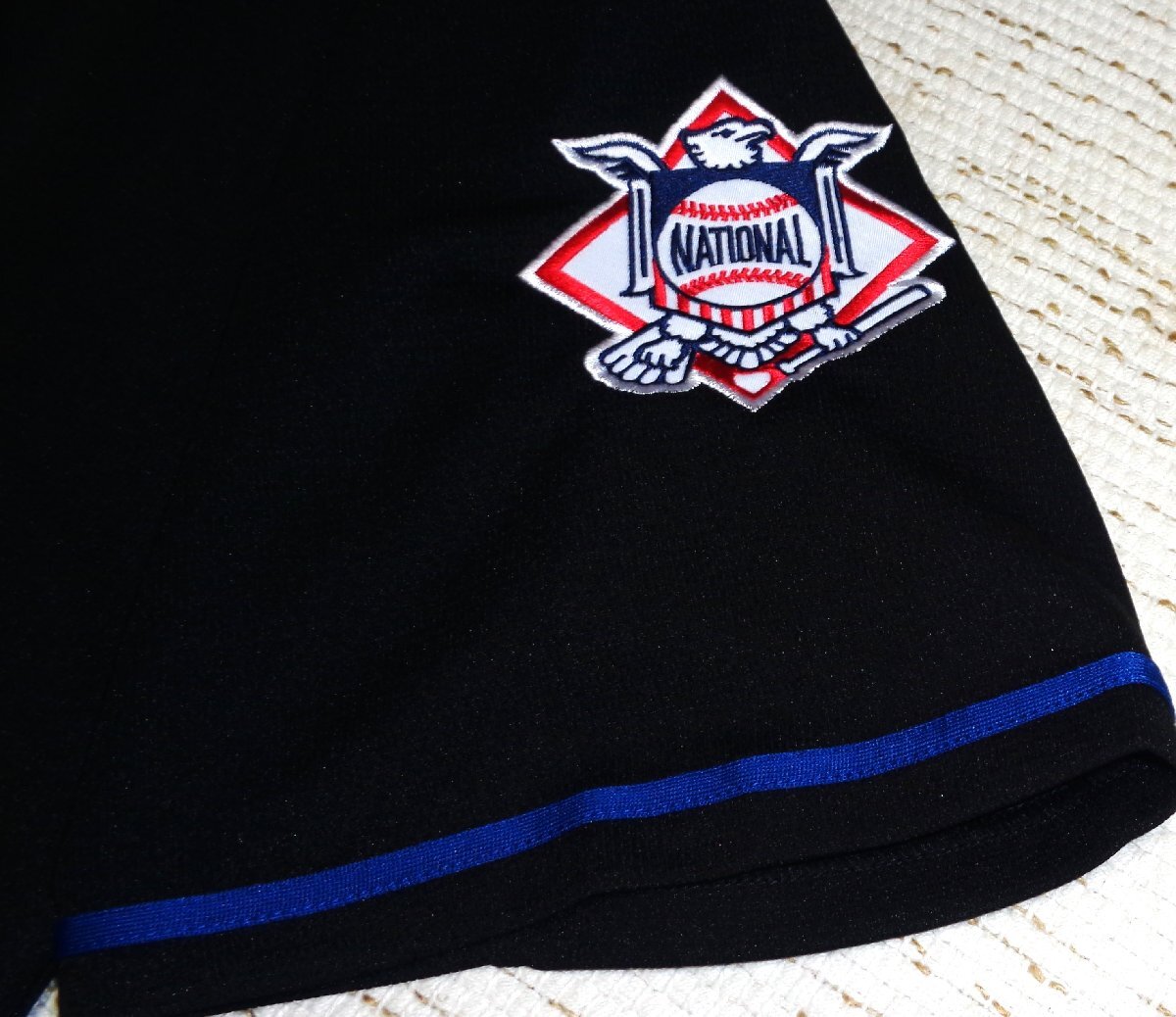 セール15% 送料無料 ファナティック MLB NY メッツ ベースボールシャツ 半袖 ジャージ 黒 XL ML2122SS0001 メンズ