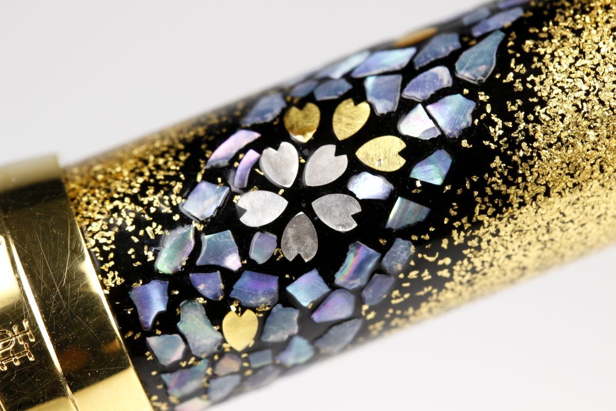 【LIG】SAILOR セーラー 高級萬年筆 內(nèi)閣総理大臣 特別慰労品 金蒔絵 螺鈿 21K 箱付 美品 希少品 [.UO]25.5