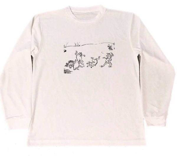 わけあり　鳥獣戯畫　ロング　ドライ　Tシャツ　長(zhǎng)袖　ロンT　ウサギ　カエル　アニマル　グッズ