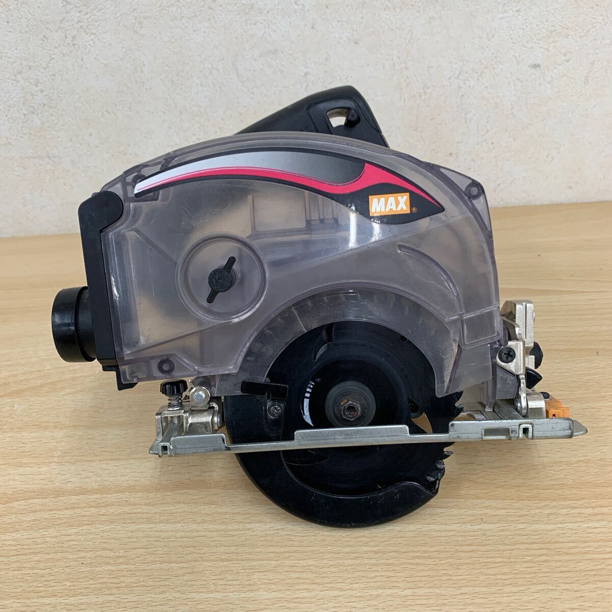中古品 マックス MAX 125mm 充電式防じん丸のこ 14.4V PJ-CS51DP-BC ケース付き 切斷機(jī)?電動(dòng)工具