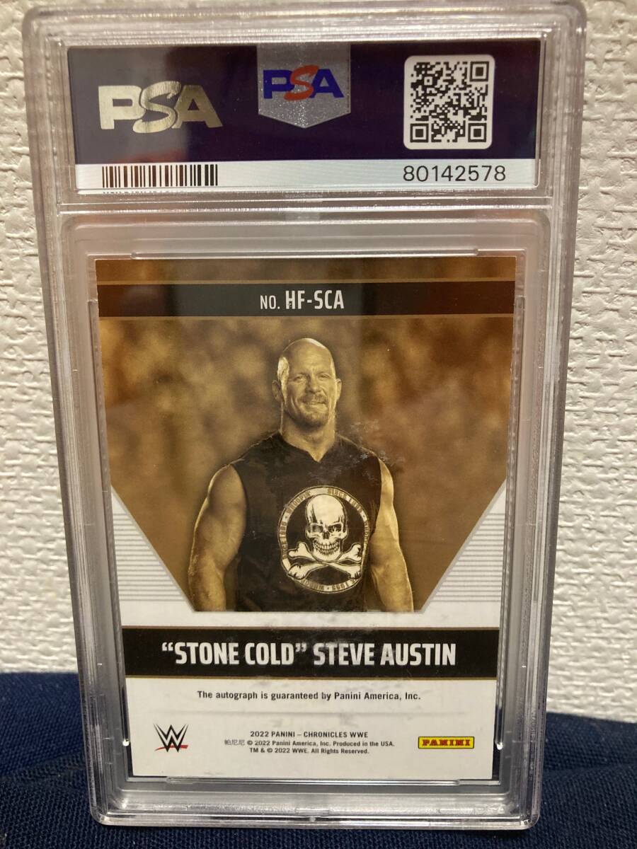 2022 Chronicles WWE スティーブ オースティン 直筆 サイン PSA9 Stone Cold Steve Austin Auto 3:16