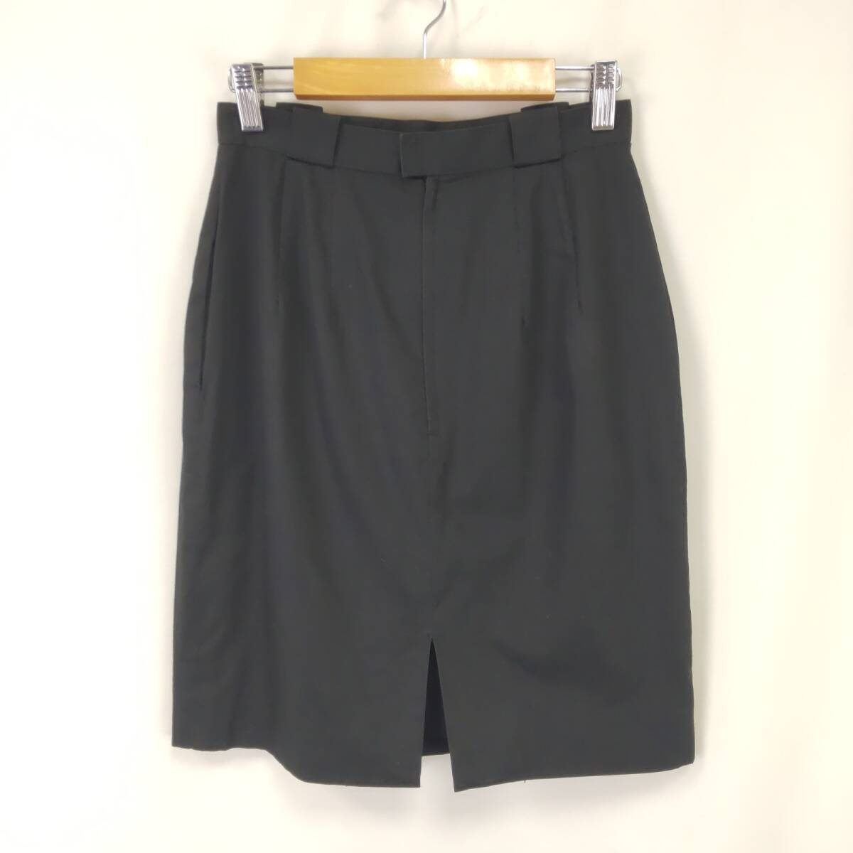 美品/80s-90s/Vintage★Christian Dior【クリスチャンディオール】 タイトスカート/ひざ丈 【L/黒/】日本正規代理店タグ/skirt◆BJ016-b_画像2