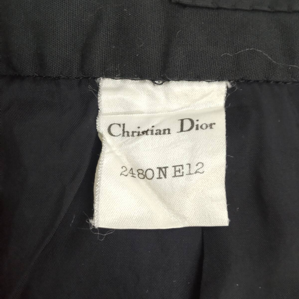 美品/80s-90s/Vintage★Christian Dior【クリスチャンディオール】 タイトスカート/ひざ丈 【L/黒/】日本正規代理店タグ/skirt◆BJ016-b_画像4