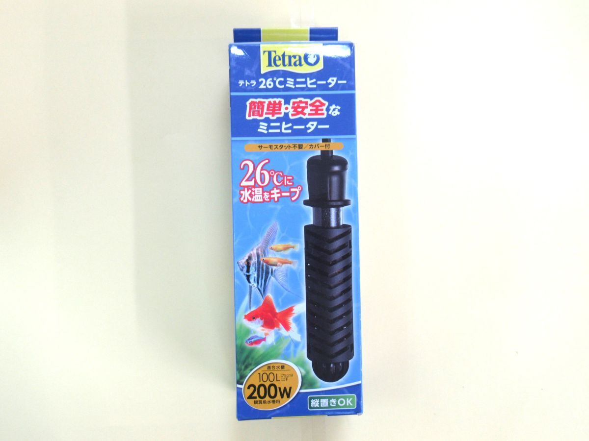 AK 14-1 未使用 Tetra テトラ 26° ミニヒーター 100L/75cm以下 鑑賞魚水槽用 水槽ヒーター 水溫キープ 動(dòng)作確認(rèn)済