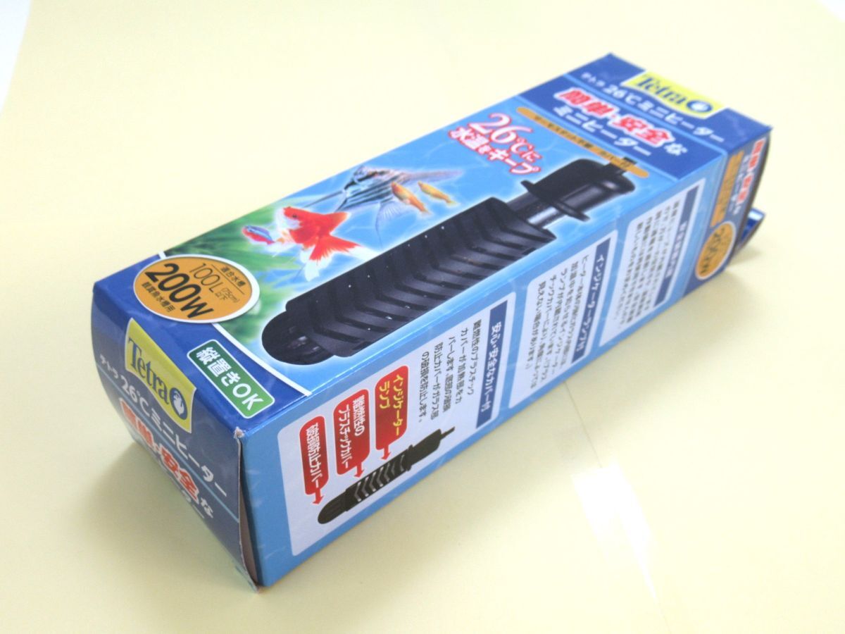 AK 14-1 未使用 Tetra テトラ 26° ミニヒーター 100L/75cm以下 鑑賞魚水槽用 水槽ヒーター 水溫キープ 動(dòng)作確認(rèn)済