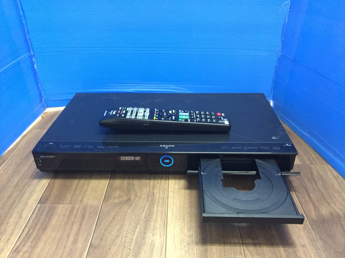 SHARP シャープ ブルーレイレコーダー BD-W1300 純正リモコン付き　中古品8024