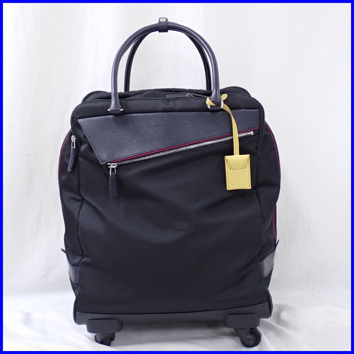 ポールスミス Paul smith キャリーケース ブラック ナイロン レザー ポールスミス Paul smith キャリーケース ブラック ナイロン