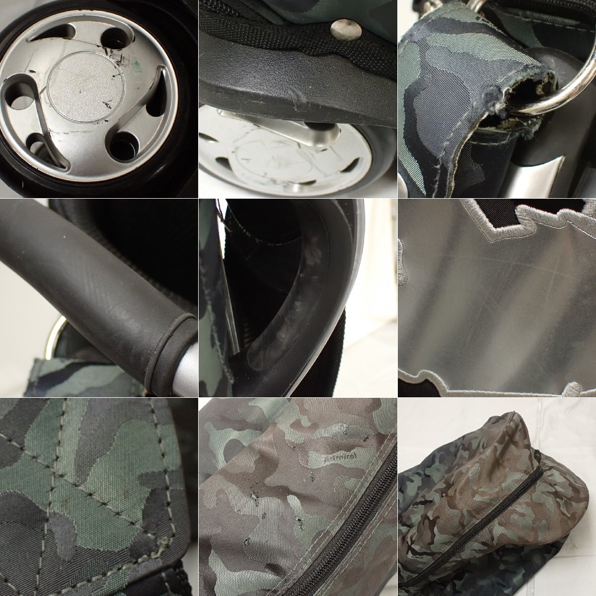 ☆ADMIRAL/アドミラル キャスター付き キャディバッグ/グレー