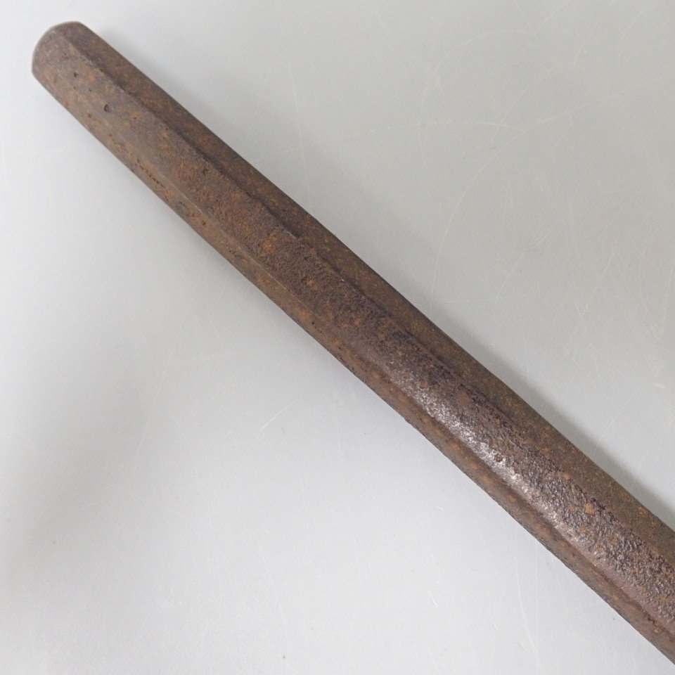 時代武具 鉄製 六角 十手 長41㎝ 重さ約424g A4 WEB限定カラー 六角 鉄製 時代武具 十手 A4 重さ約424g 長41