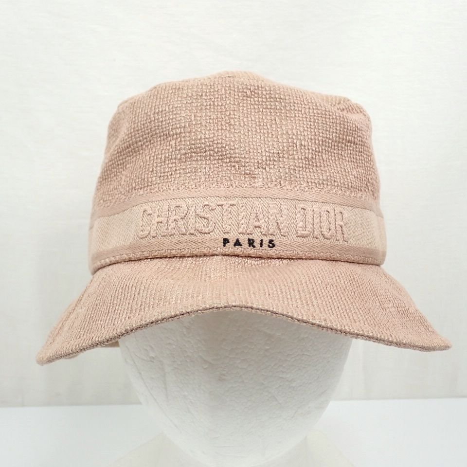 CHRISTIAN DIOR バケットハット ネイビー/ベージュ CHRISTIAN DIOR バケットハット ベージュ CHRISTIAN DIOR
