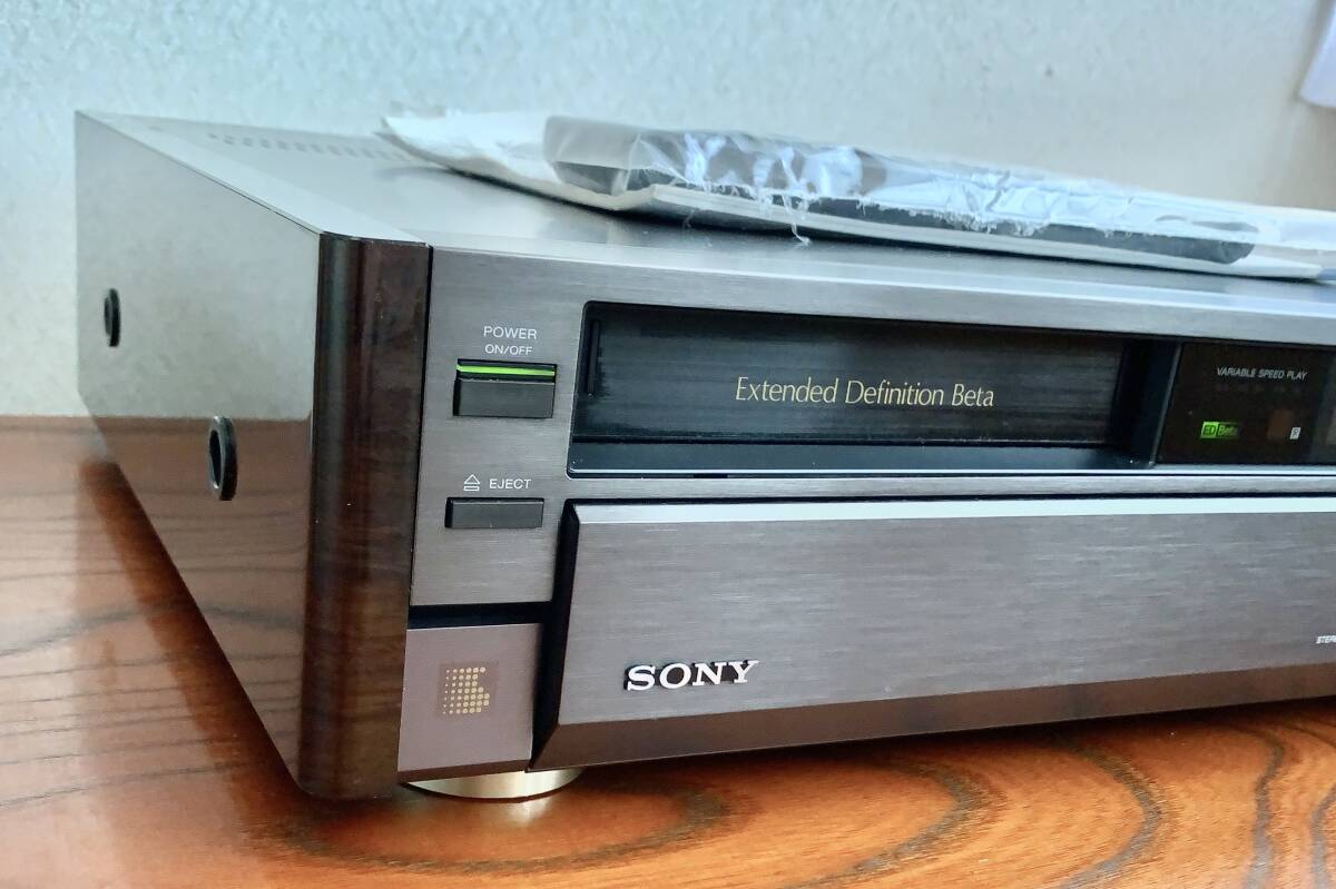 ジャンク！ SONY β方式ビデオカセットレコーダーEDV-8000　リモコン、取説付