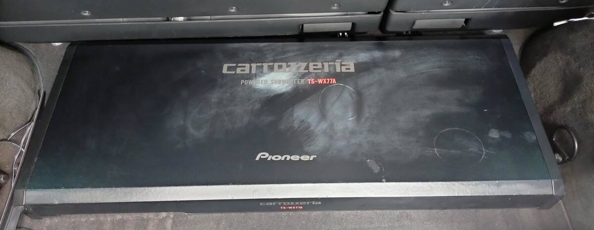 カロッツェリア carrozzeria サブウーファー TS-WX77A リモコン付 パイオニア 200w