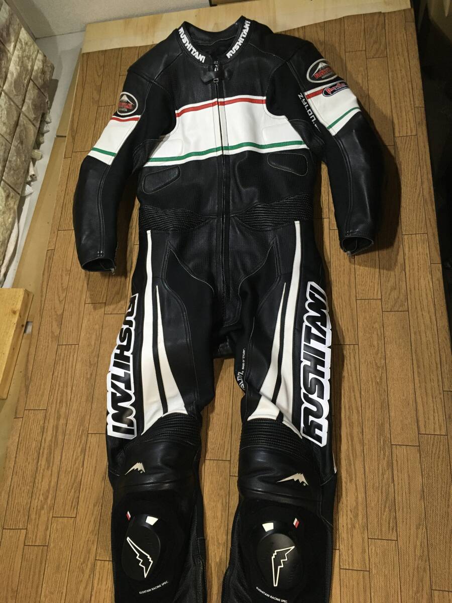 ef KUSHITANI パンチングレーシングスーツ KUSHITANI ZYLON Proto-Core 良質牛革パンチングレザー