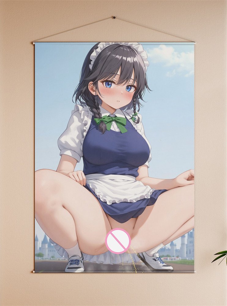 アニメ 暖かい 美少女 B1(縦1030mm×橫730mm) タペストリー ダブルスエード