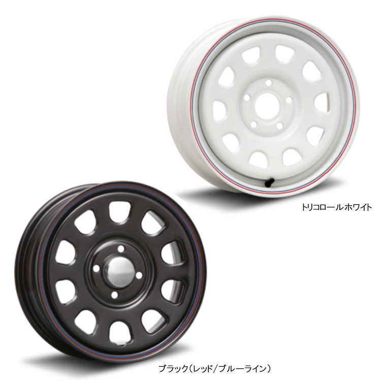 送料無料 MLJ MLJ DAYTONA SS 5J-14 +42 4H-100 (14インチ) 4H100 5J+42【1本単品 新品】_画像3