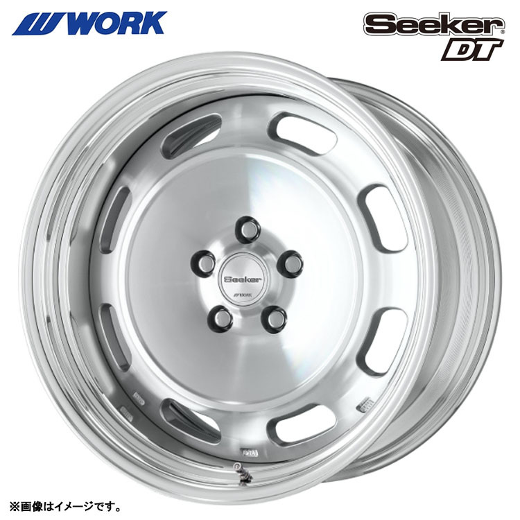 送料無料 ワーク WORK Seeker DT STEP RIM STANDARD Adisk 10.5J-18 +83～-23 4H-100 (18インチ) 4H100 10.5J+83～-23【2本セット 新品】