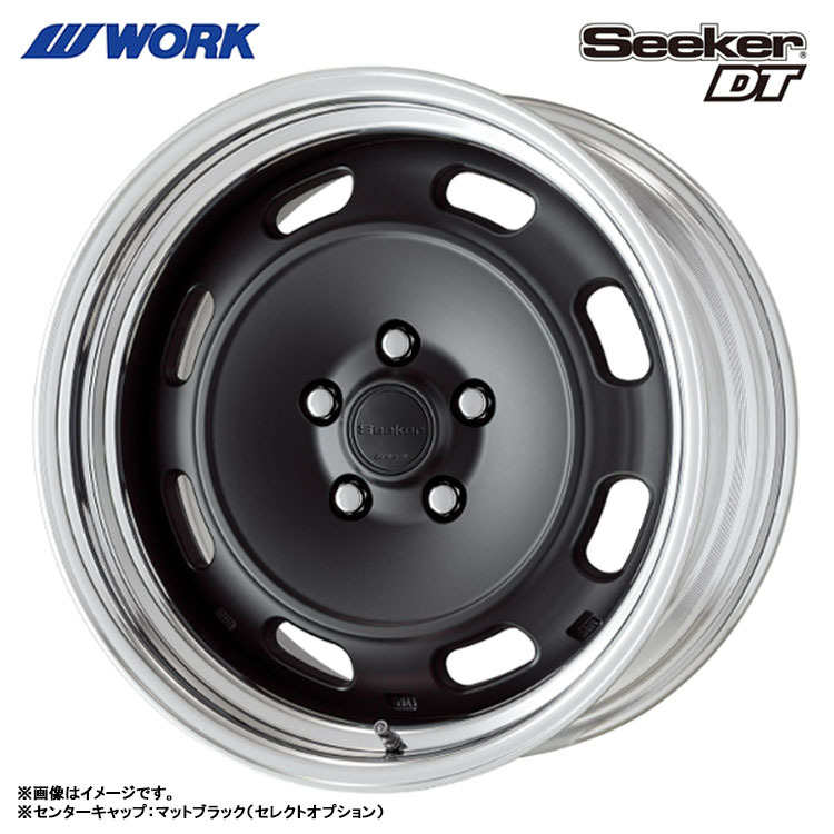 送料無料 ワーク WORK Seeker DT STEP RIM STANDARD Adisk 11.5J-18 +83～-36 4H-100 (18インチ) 4H100 11.5J+83～-36【2本セット 新品】