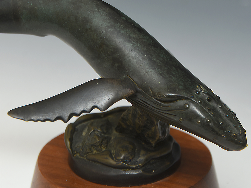 RANDY PUCKETT ランディ パケット Humpback Whales ザトウクジラ ブロンズ 置物 限定500 現代美術　　u0410o_画像6