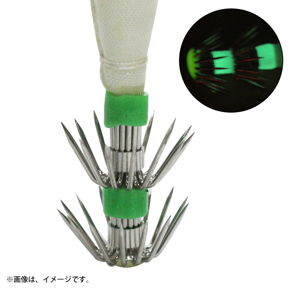 【送料無(wú)料】20個(gè)set 4號(hào) イカ釣り 夜光浮きスッテ 仕掛け 夜光エギ 4.0號(hào) 6g イカルアー エギング 餌木 コウイカ アオリイカ 黃 イエロー