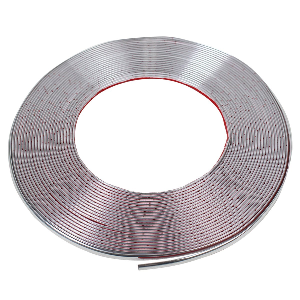 【送料無料】[ 幅 6mm 長さ 15m ] メッキモール 両面テープ 付 メッキ シルバー モール プロテクター ドア モール 傷防止 保護(hù) 5m 10m