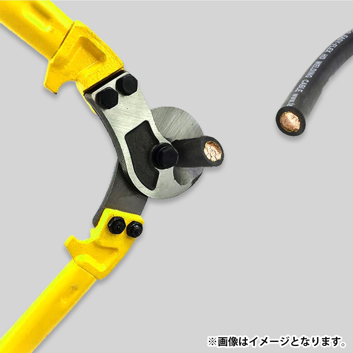 両刃式 ケーブルカッター 450mm/45cm ワイヤーカッター ロープ 番線カッター 切斷50mm ケーブル 線 配線 電線 工事 整備