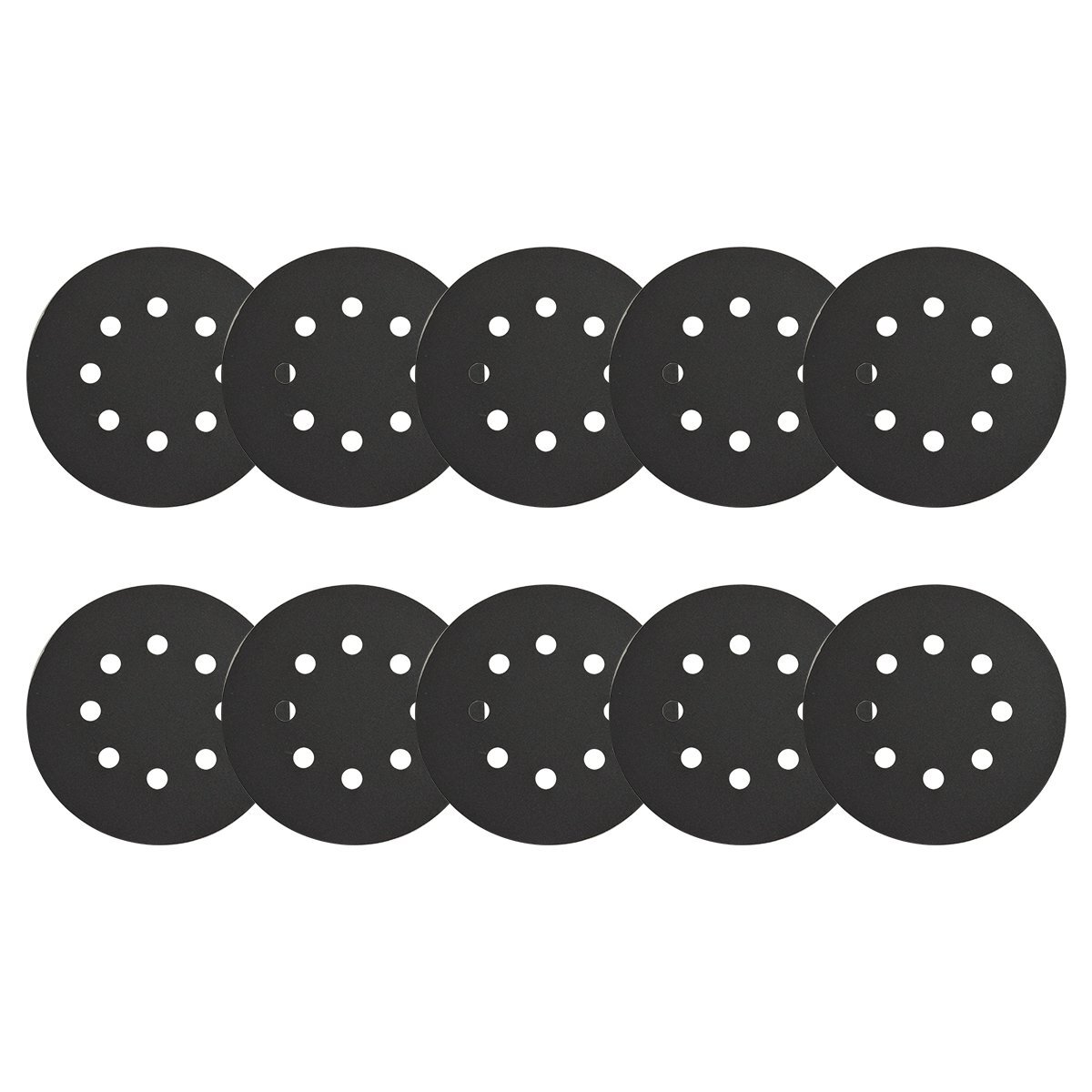 【送料無料】耐水 600番 10枚 125mm サンドペーパー 丸型 8穴 サンダー マジックパッド ディスク ペーパー 紙やすり #600 細(xì)目