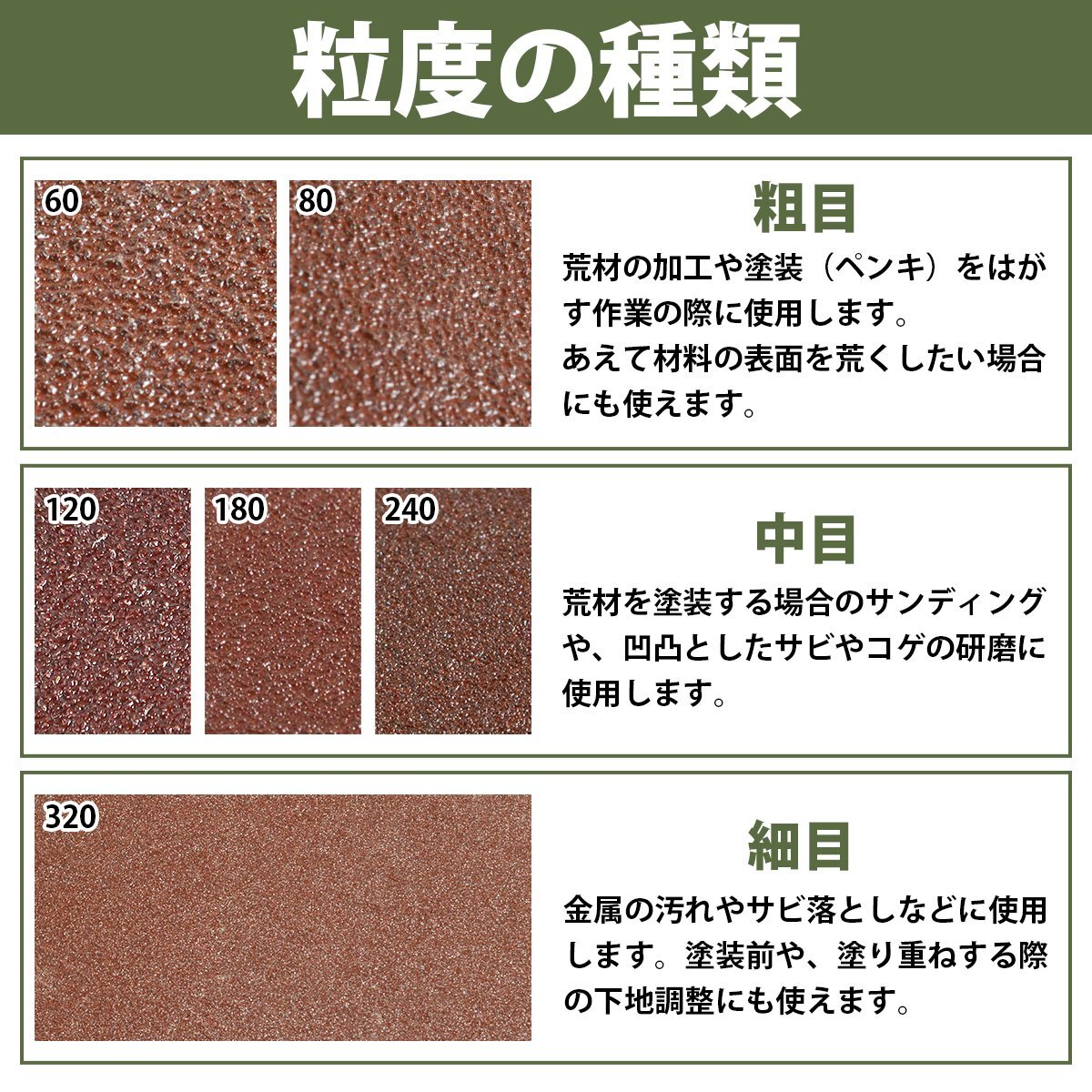 【送料無料】30枚セット #80 80番 オービタルサンダー 93x185 長方形 サンドペーパー 紙やすり マジック式 研磨 パッド ヤスリ 30枚