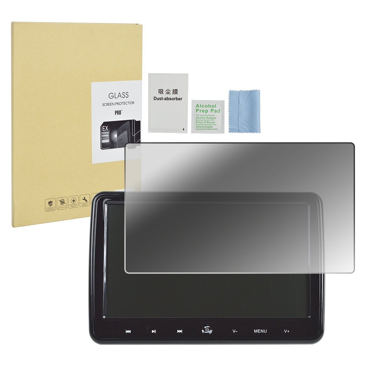 【送料無料】カーナビ 液晶 保護フィルム [7インチワイド] 強化ガラス 傷?汚れ防止 モニターフィルム 車 ナビ カバー ガラスフィルム 7型