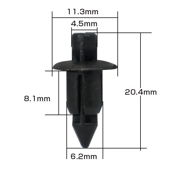 10個(gè)入 三菱 純正品番 MR462748 プッシュリベット クリップ グロメット OEM 純正互換品