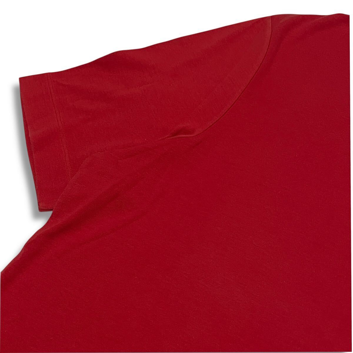 4 國內(nèi)正規(guī)品 LOUIS VUITTON ルイヴィトン Damier Pocket S/S T-shirt ダミエ ロゴ ポケット 半袖コットン Tシャツ Tee レッド L