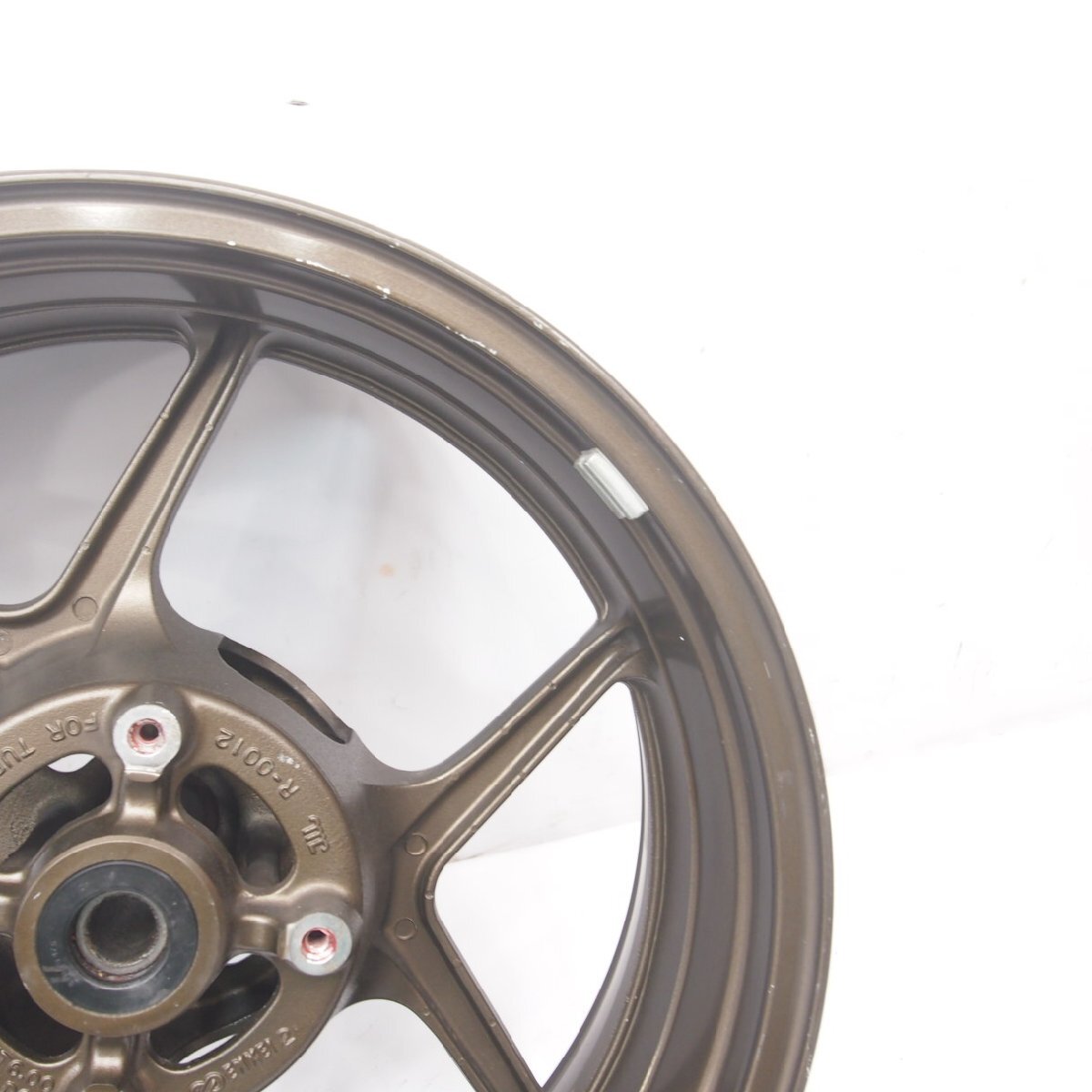ZX-10R純正リアホイール ブレなし R-0012刻印 17X6.00J 06.07年ZX1000D