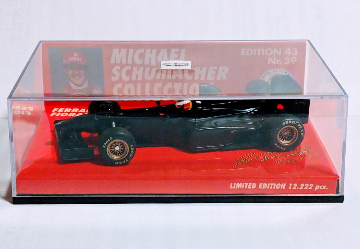貴重??！本體未使用　ミニチャンプス　フェラーリ　ミハエル?シューマッハ　テストカーフィオラノ?。保梗梗改辍?/43
