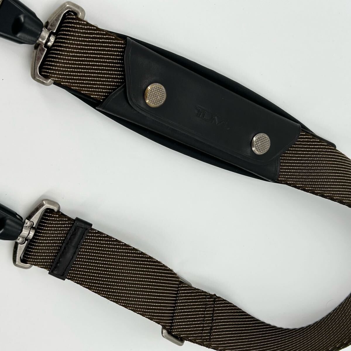 美品 TUMI トゥミ ビジネスバッグ 2way Andersen Slim Commuter Brief メンズ エクスパンダブル A4+PC 牛革+バリスティック ネイビー 紺色