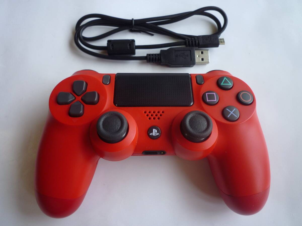PS4 純正 ワイヤレス コントローラー レッド ジャンク 値下げ可能です❗❗ PS4 純正 ワイヤレス コントローラー レッド ジャンク 値下げ