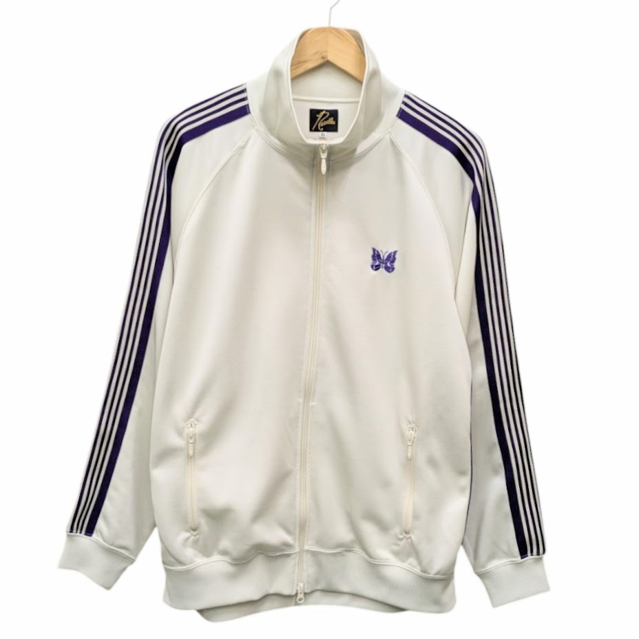 Needles ニードルス ニードルズ MR284 Track Jacket - Poly Smooth WHITE トラックジャケット ホワイト パープル サイズ XL