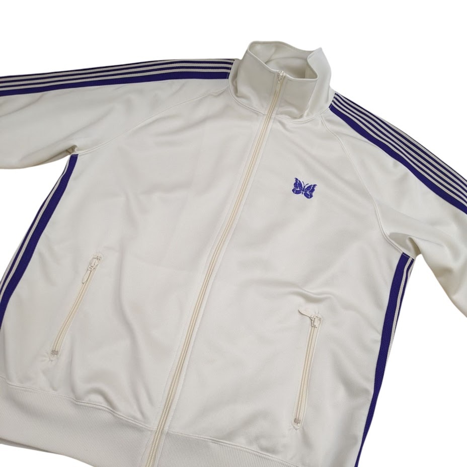 Needles ニードルス ニードルズ MR284 Track Jacket - Poly Smooth WHITE トラックジャケット ホワイト パープル サイズ XL