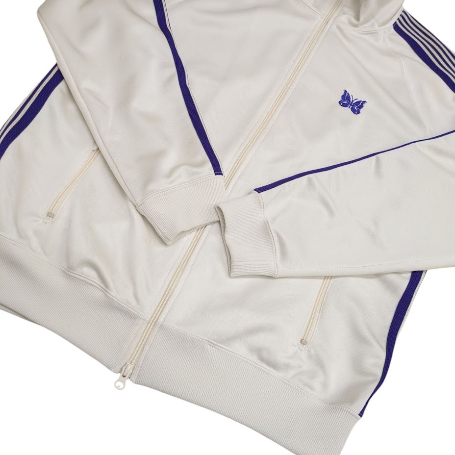 Needles ニードルス ニードルズ MR284 Track Jacket - Poly Smooth WHITE トラックジャケット ホワイト パープル サイズ XL