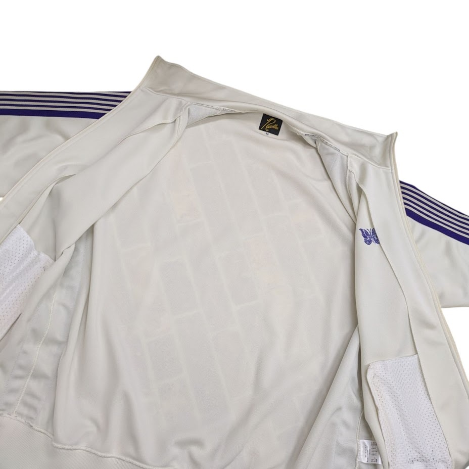 Needles ニードルス ニードルズ MR284 Track Jacket - Poly Smooth WHITE トラックジャケット ホワイト パープル サイズ XL