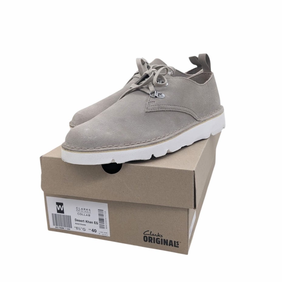 美品 Engineered Garments CLARKS Desert Khan エンジニアドガーメンツ クラークス デザートブーツ 別注品 箱付き サイズ 40_画像1