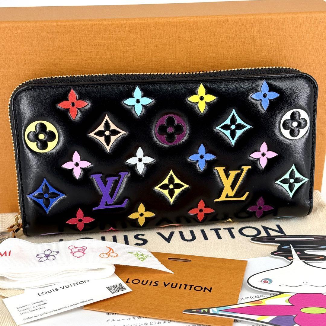 新品 ルイヴィトン 村上隆 コラボ ジッピーウォレット LV TM
