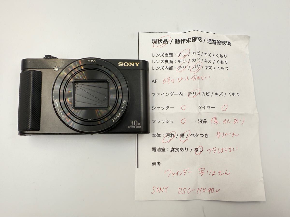 （139）ソニー SONY Cyber-shot DSC-HX90V WW247506 サイバーショット コンパクトデジタルカメラ コンデジ 黒 現(xiàn)狀品 