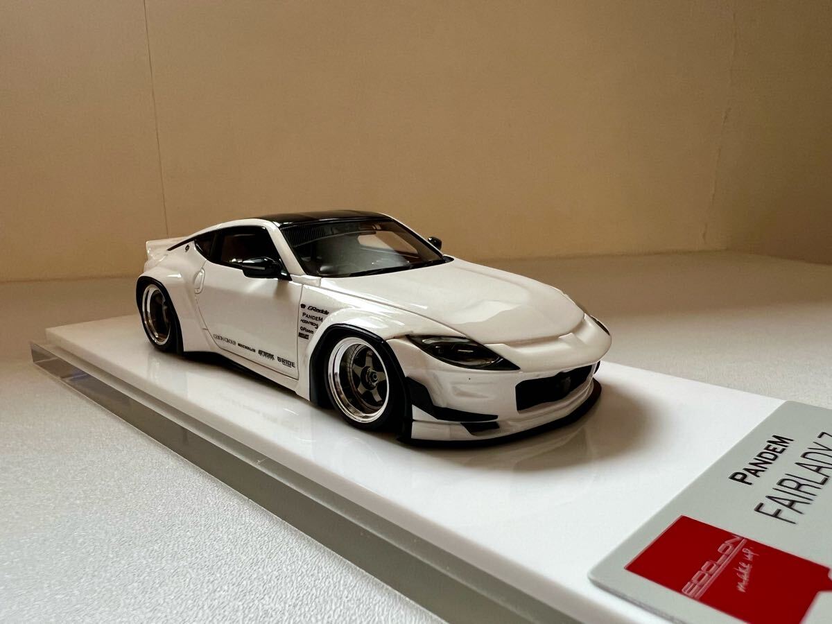 [Make Up]EIDOLON RB012C 1/43 PANDEM Z WORK Wheel Pearl White Limited 60 pcs.(8/60) хлеб tem Rocket ba колено I Delon 