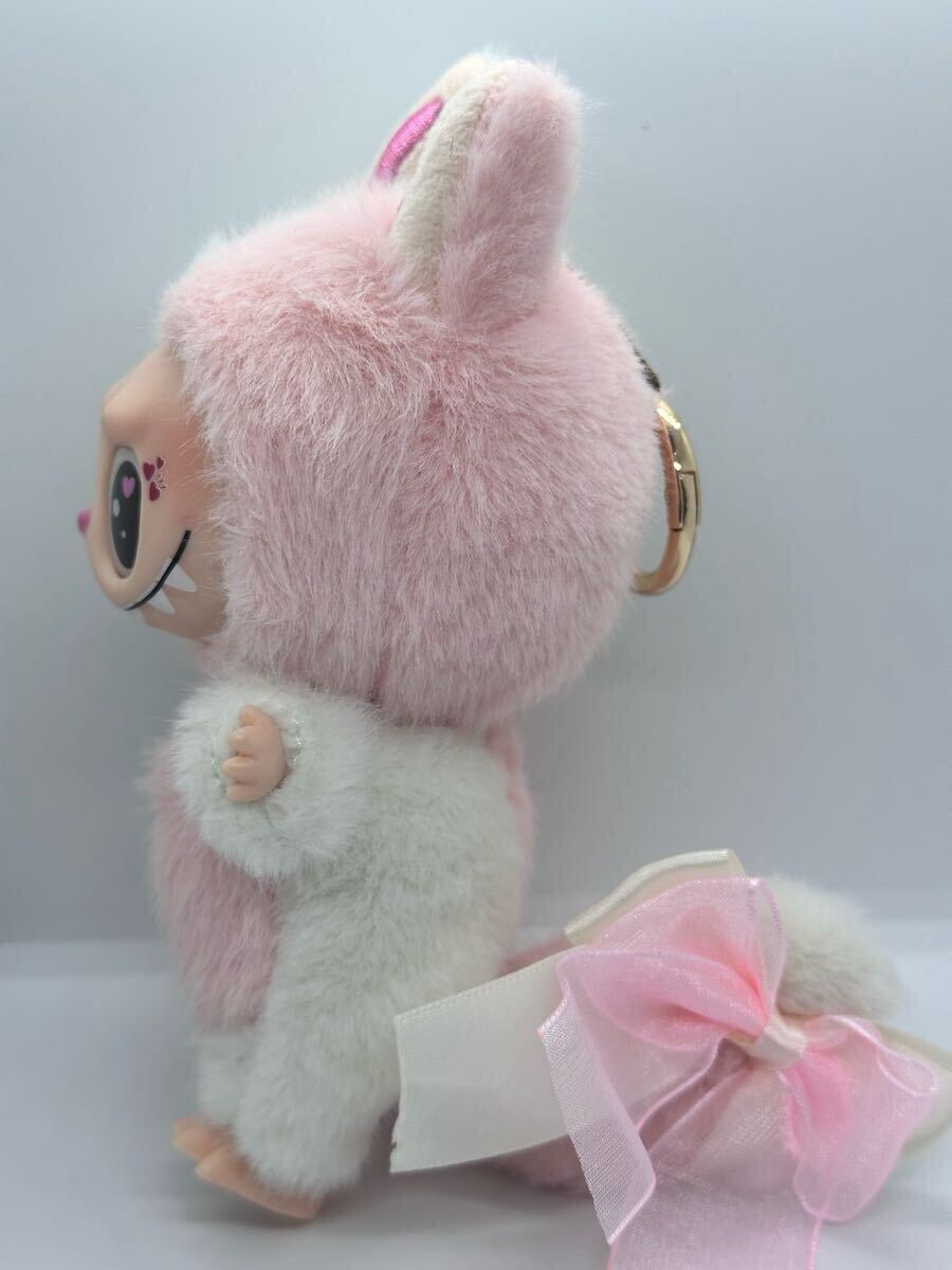 LABUBU pink ぬいぐるみ LABUBU ぬいぐるみ MONSTERS ラブブ 半分ピンクとシロ|Yahoo