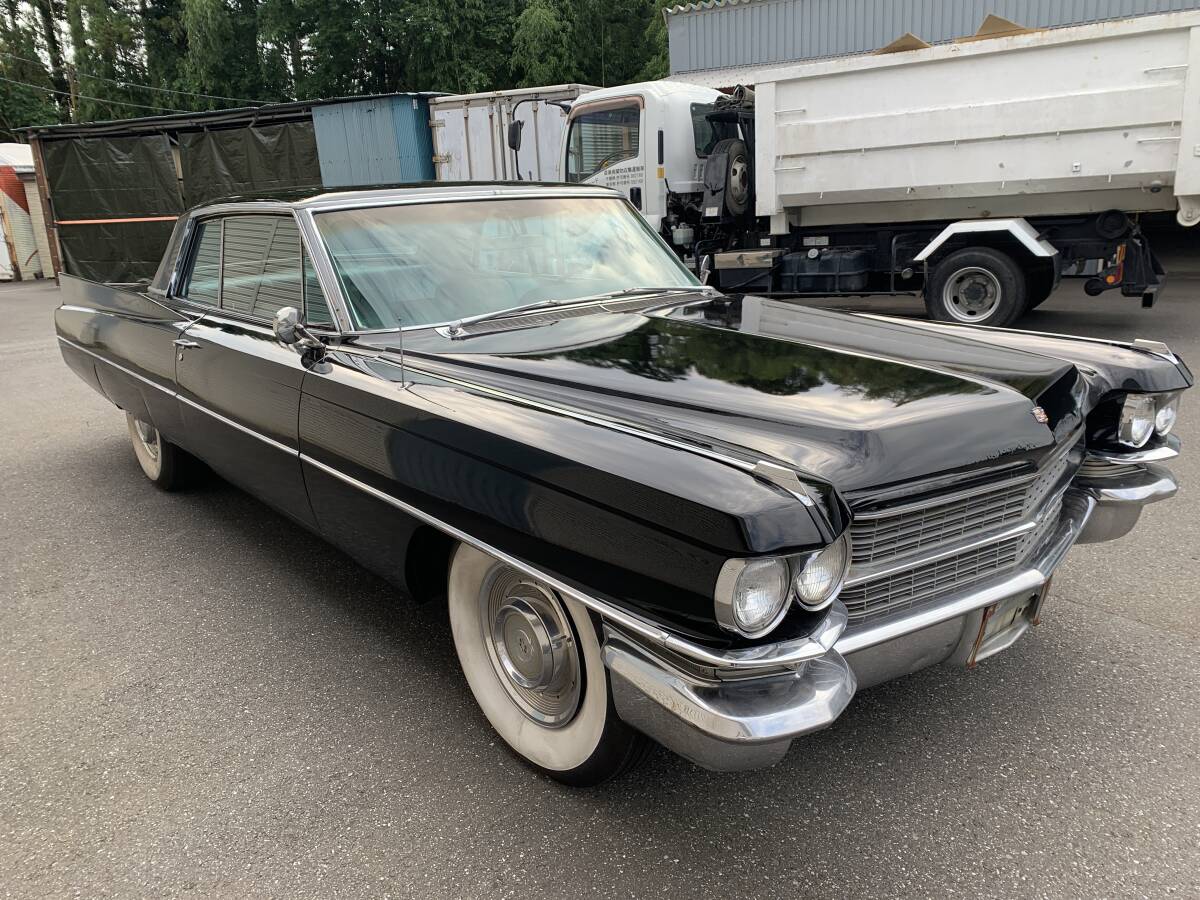 1963年 キャデラック Cadillac デビル ドゥビル DEVILLE クーペ ホワイトウォールタイヤ 純正ホイールキャップ 希少 舊車 オールペイント