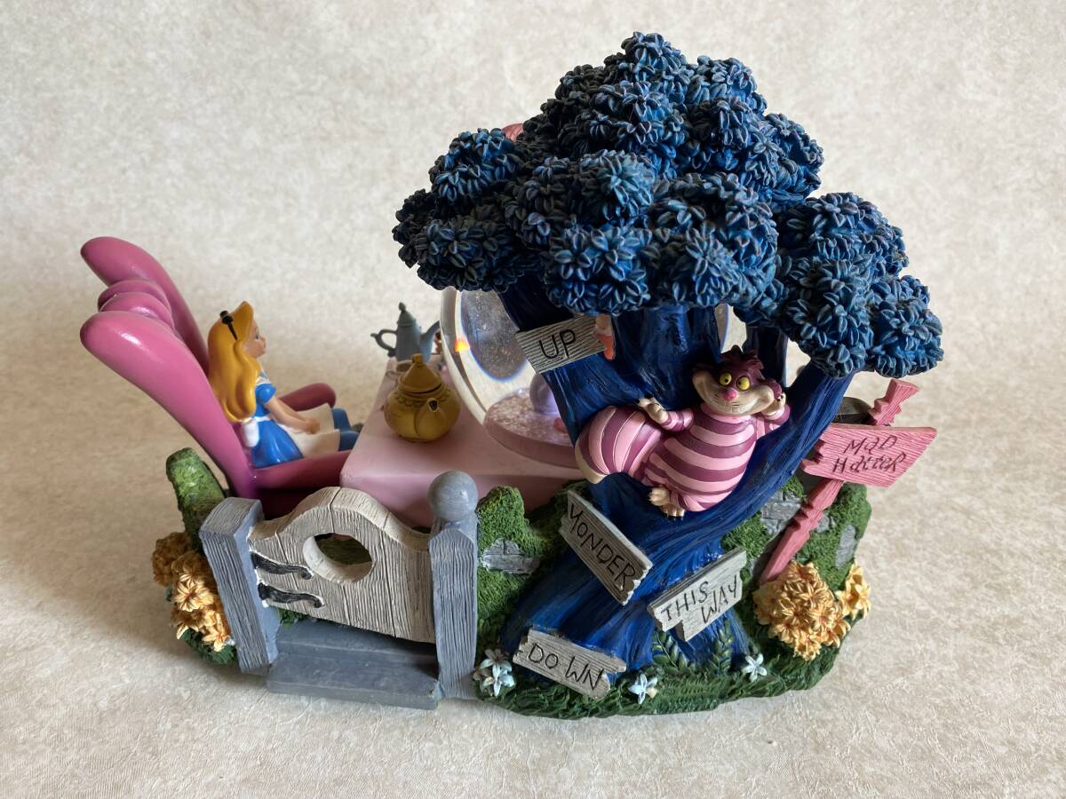 不思議の国のアリス　スノードーム　スノーグローブ 稀少品・不思議の国のアリス スノーグローブ スノードーム 動作品