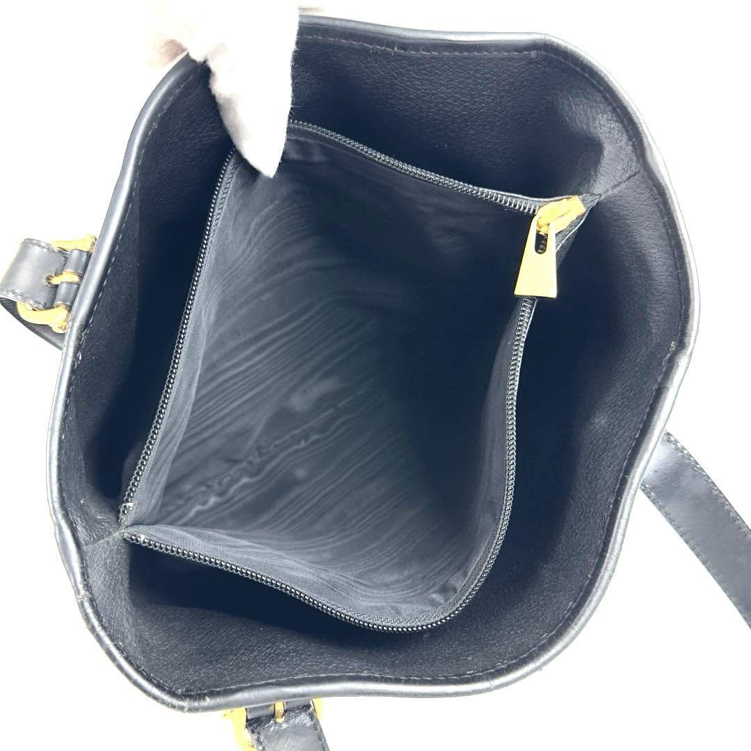 美品■CELINE セリーヌ トートバッグ ハンドバッグ 黒マカダム柄 トリオンフ ロゴ型押し PVC レザー メンズ レディース ユニセックス 黒