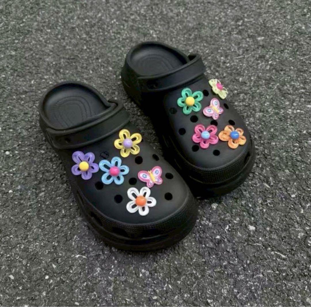 クロックス　crocs ジビッツ デコ y2k お花　サンダル　アクセサリー