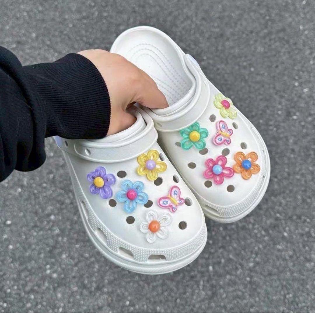 クロックス　crocs ジビッツ デコ y2k お花　サンダル　アクセサリー