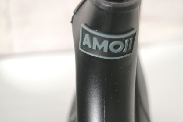 16 02638 * [amoji] резиновые сапоги мужской 30cm черный водонепроницаемый дождь обувь [USED товар ]