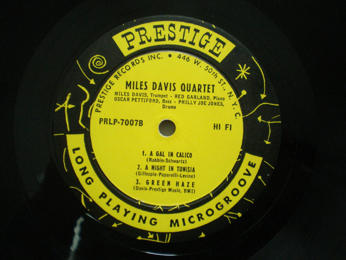 [US-Orig] паз * рукописный текст RVG*PRESTIGE 7007 MILES DAVIS / the Musing of Miles (RED GARLAND) * желтый NYC* рукописный текст s темпер * прекрасный товар 